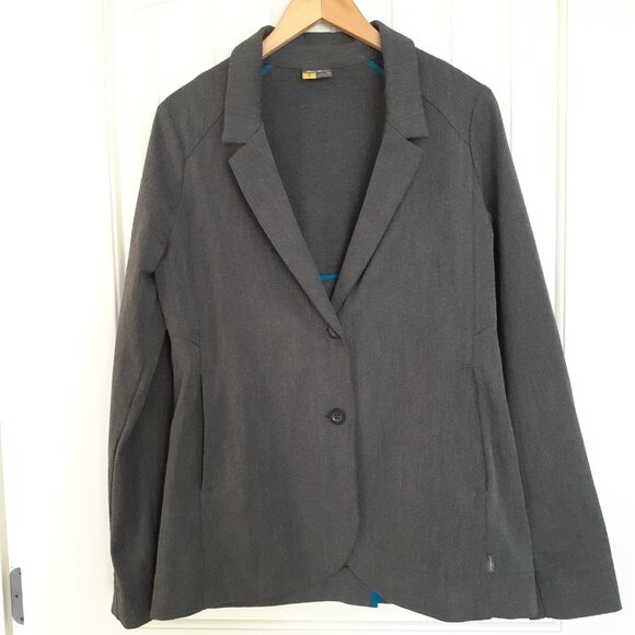 Eddie Bauer Women's Travex Travel 2-Button Blazer Gray Size 8T Tall - Picture 15 of 15